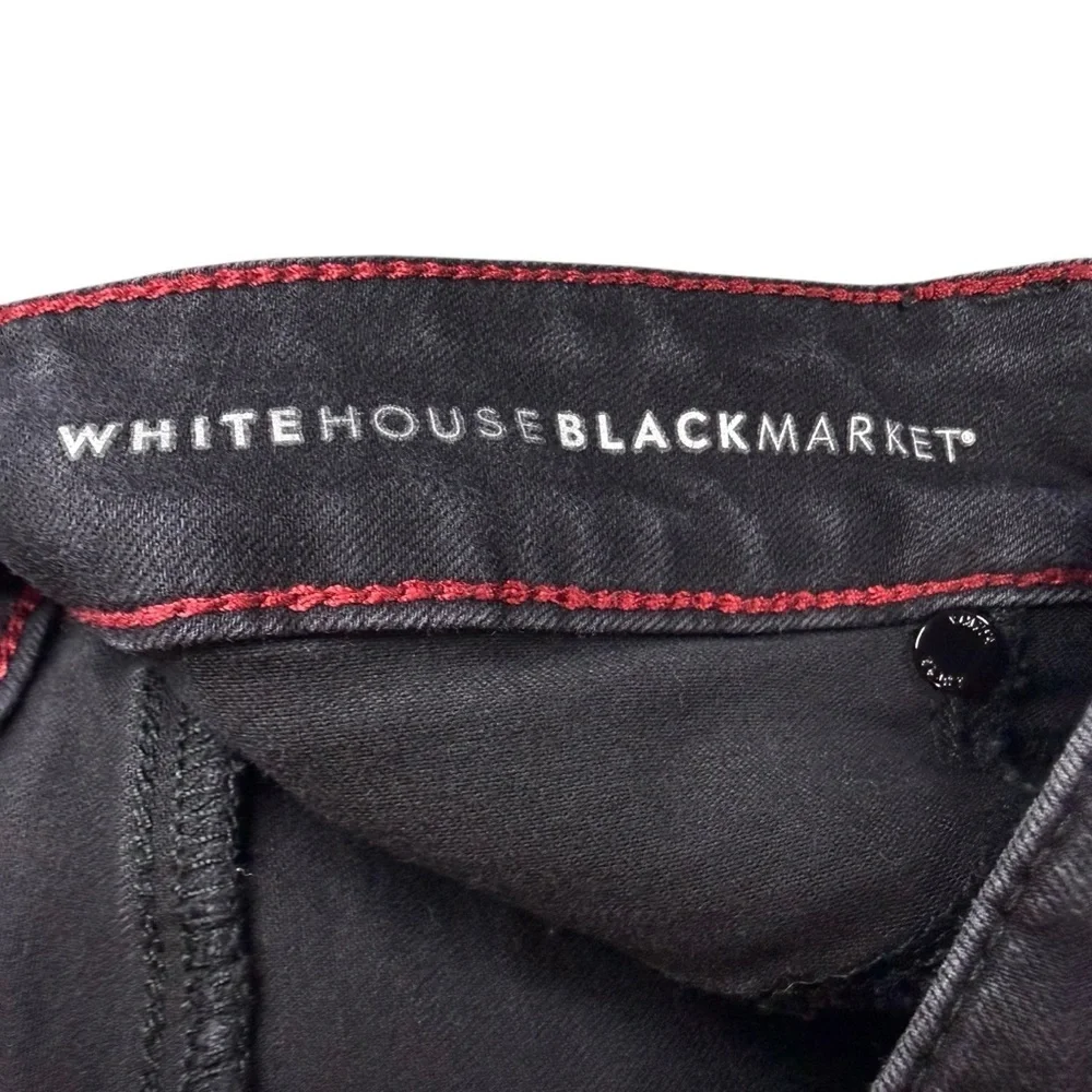 White House Black Market Size 4 Jegging Black Stretch Skinny Pants Workwear - Picture 2 of 11